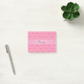 Personalisierte Bezeichnung rosa Fahrräder Post-it Klebezettel (Büro)