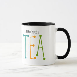 Personalisierte Bezeichnung "TEA"-Tasse Tasse
