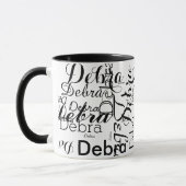 Personalisierte Bezeichnung Typografie Tasse (Links)