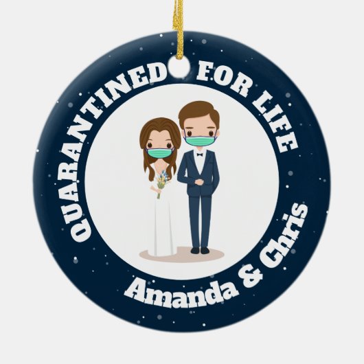 Personalisierte Bezeichnungen, die für das Leben u Keramik Ornament (Hinten)