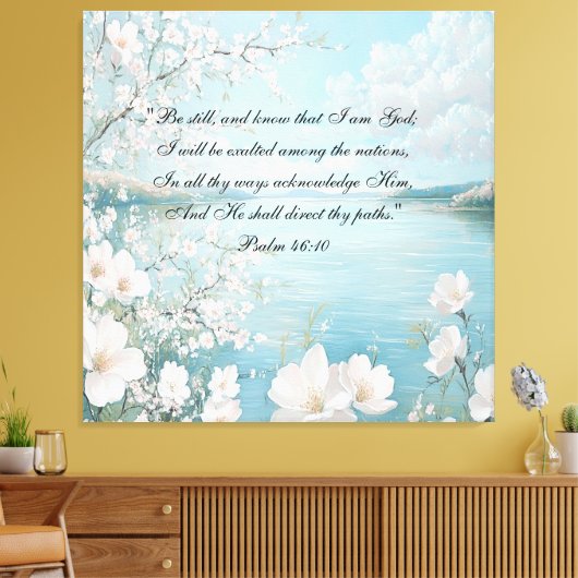 Personalisierte Bibel Verse Blumenstrauß Mauer Kun Leinwanddruck (Insitu (Wohnzimmer))