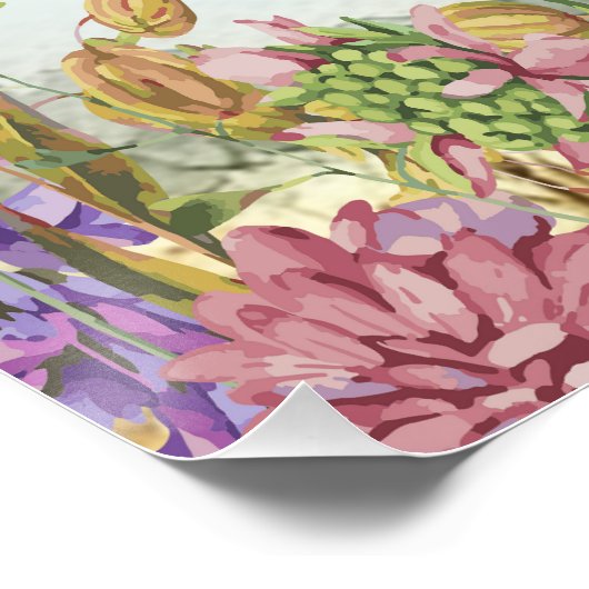 Personalisierte Bibel Verse Blumenstrauß Mauer Kun Poster (Ecke)