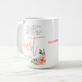 Personalisierte Bibel Verse Kaffeemaschine Tasse (Vorderseite Links)