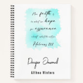 Personalisierte Bibel Verse SpiralNotebook Notizblock (Vorderseite)