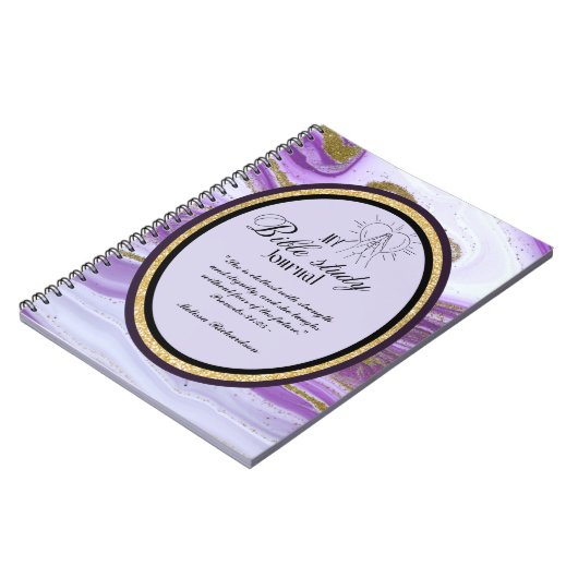 Personalisierte Bibelstudie Name und Glaubensverse Notizblock (Linke Seite)