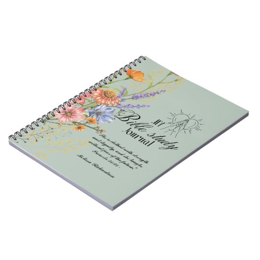 Personalisierte Bibelstudie Name und Glaubensverse Notizblock (Linke Seite)