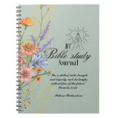 Personalisierte Bibelstudie Name und Glaubensverse Notizblock (Vorderseite)