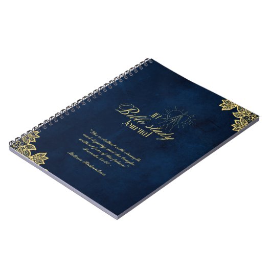 Personalisierte Bibelstudie Name und Glaubensverse Notizblock (Linke Seite)