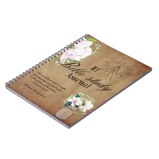 Personalisierte Bibelstudie Name und Glaubensverse Notizblock (Linke Seite)