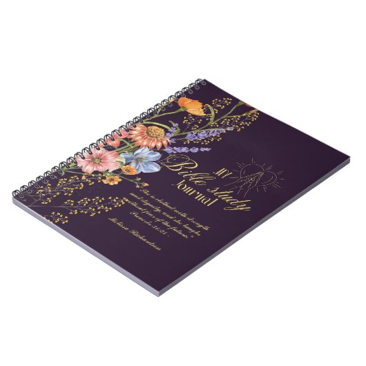 Personalisierte Bibelstudie Name und Glaubensverse Notizblock (Linke Seite)