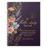 Personalisierte Bibelstudie Name und Glaubensverse Notizblock (Vorderseite)