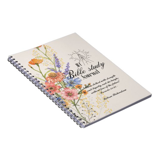 Personalisierte Bibelstudie Name und Glaubensverse Notizblock (Rechte Seite)