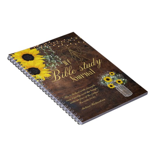 Personalisierte Bibelstudie Name und Glaubensverse Notizblock (Rechte Seite)