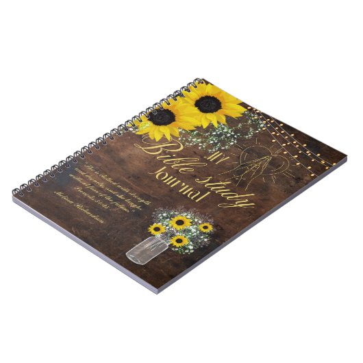 Personalisierte Bibelstudie Name und Glaubensverse Notizblock (Linke Seite)