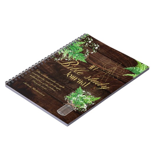 Personalisierte Bibelstudie Name und Glaubensverse Notizblock (Linke Seite)