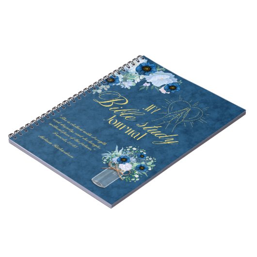 Personalisierte Bibelstudie Name und Glaubensverse Notizblock (Linke Seite)