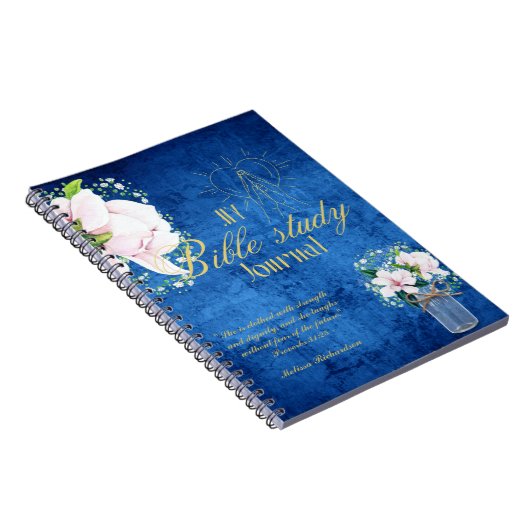 Personalisierte Bibelstudie Name und Glaubensverse Notizblock (Rechte Seite)