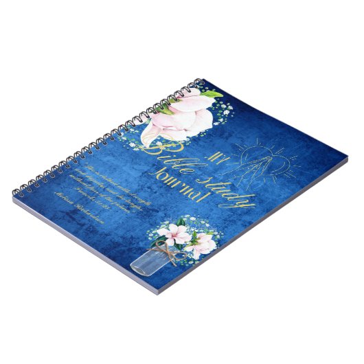 Personalisierte Bibelstudie Name und Glaubensverse Notizblock (Linke Seite)