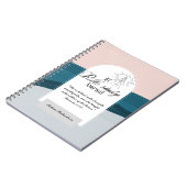 Personalisierte Bibelstudie Name und Glaubensverse Notizblock (Linke Seite)