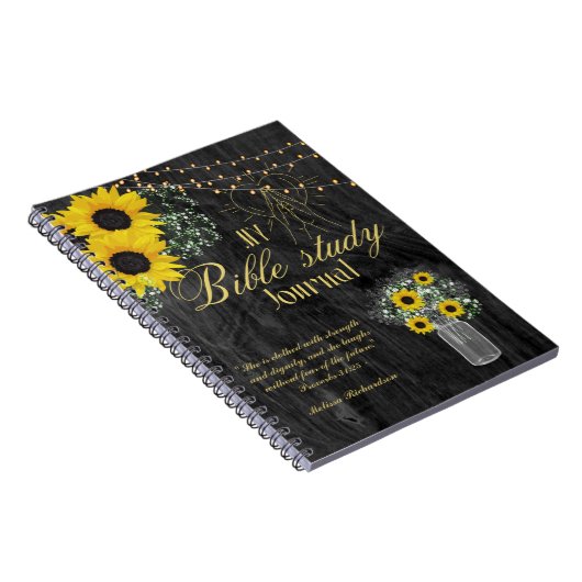 Personalisierte Bibelstudie Name und Glaubensverse Notizblock (Rechte Seite)