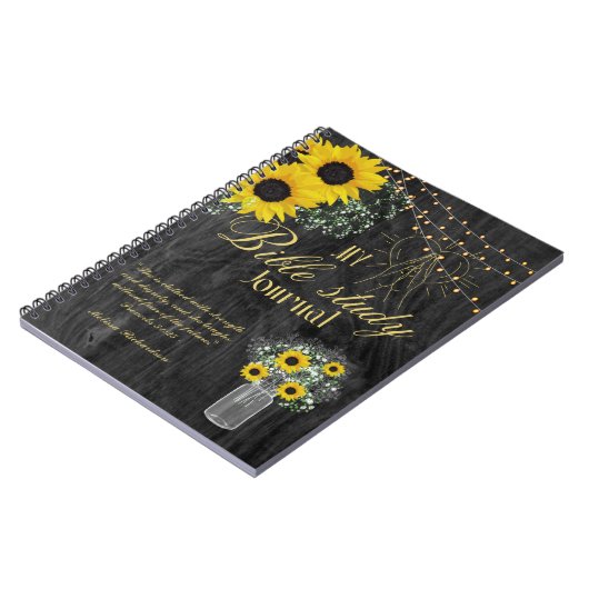 Personalisierte Bibelstudie Name und Glaubensverse Notizblock (Linke Seite)