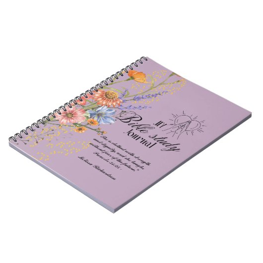 Personalisierte Bibelstudie Name und Glaubensverse Notizblock (Linke Seite)