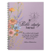 Personalisierte Bibelstudie Name und Glaubensverse Notizblock (Vorderseite)