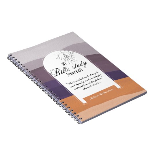 Personalisierte Bibelstudie Name und Glaubensverse Notizblock (Rechte Seite)