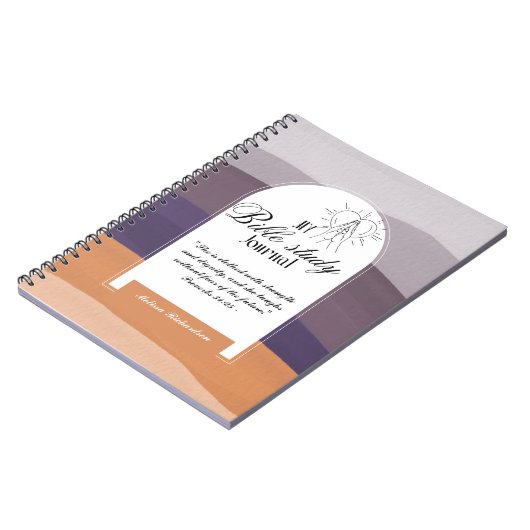 Personalisierte Bibelstudie Name und Glaubensverse Notizblock (Linke Seite)