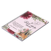 Personalisierte Bibelstudie Name und Glaubensverse Notizblock (Linke Seite)