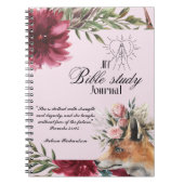 Personalisierte Bibelstudie Name und Glaubensverse Notizblock (Vorderseite)