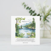 Personalisierte Bibelverse Landschaftsdruck Feiertagskarte (Stehend Vorderseite)