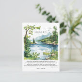 Personalisierte Bibelverse Landschaftsdruck Feiertagspostkarte (Stehend Vorderseite)