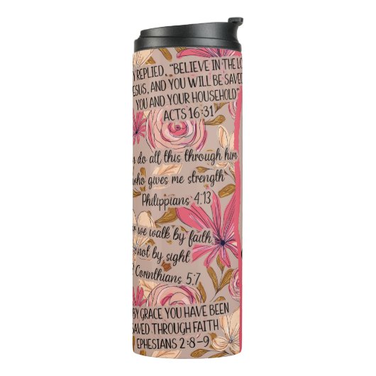 Personalisierte Bibelverse Thermosbecher (Nach links gedreht)