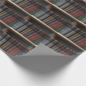 Personalisierte Bibliothek Geschenkpapier (Ecke)