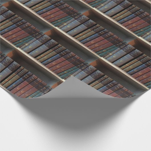 Personalisierte Bibliothek Geschenkpapier (Ecke)