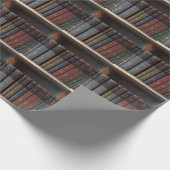 Personalisierte Bibliothek Geschenkpapier (Ecke)