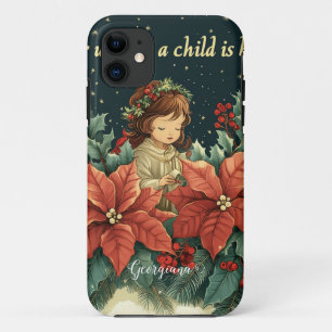 Personalisierte biblische Geburt Kind & Verse Case-Mate iPhone Hülle