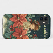 Personalisierte biblische Geburt Kind & Verse Case-Mate iPhone Hülle (Rückseite (Horizontal))