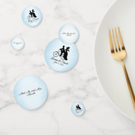 Personalisierte Bicycle Blue Wedding Confetti Konfetti