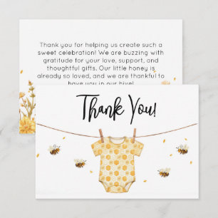 Personalisierte Biene Baby Shower Dankeskarten Dankeskarte