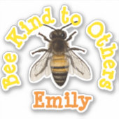 Personalisierte Biene für andere Aufkleber (Vorderseite)