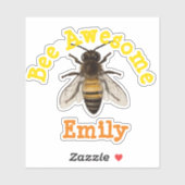 Personalisierte Biene Phantastisch Aufkleber (Blatt)