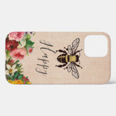 Personalisierte Bienen-glücklicher Telefon-Kasten Case-Mate iPhone Hülle (Rückseite (Horizontal))