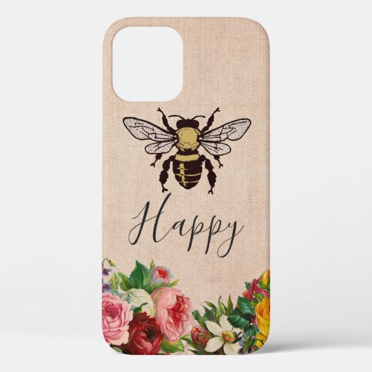 Personalisierte Bienen-glücklicher Telefon-Kasten Case-Mate iPhone Hülle (Rückseite)