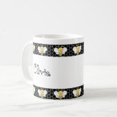 Personalisierte Bienen-Tasse Kaffeetasse (Vorderseite Links)