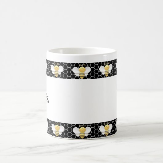Personalisierte Bienen-Tasse Kaffeetasse (Mittel)