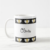 Personalisierte Bienen-Tasse Kaffeetasse (Links)