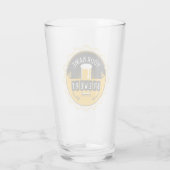 Personalisierte Bierbrauerei Bottle Cap Bar Glas (Rückseite)