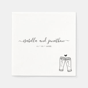 Personalisierte Bierbrauerei Toast Napkins Serviette